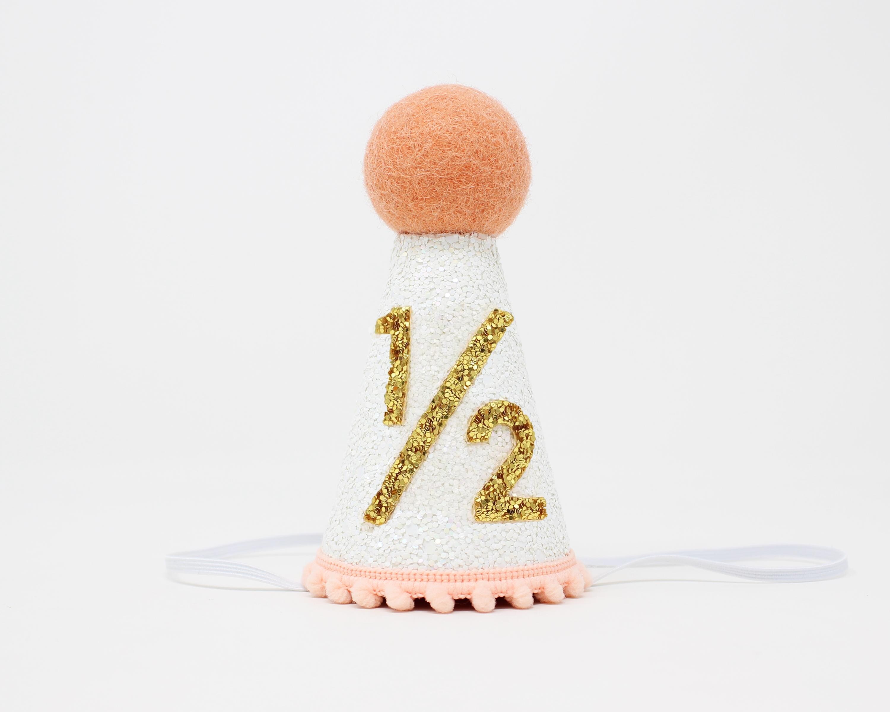 Couronne D'anniversaire 2 Ans Pour Fille – Jolie Couronne En Feutre Rose Et Blanc Avec Chiffre 2 – Parfaite Pour Les Photos De Fête