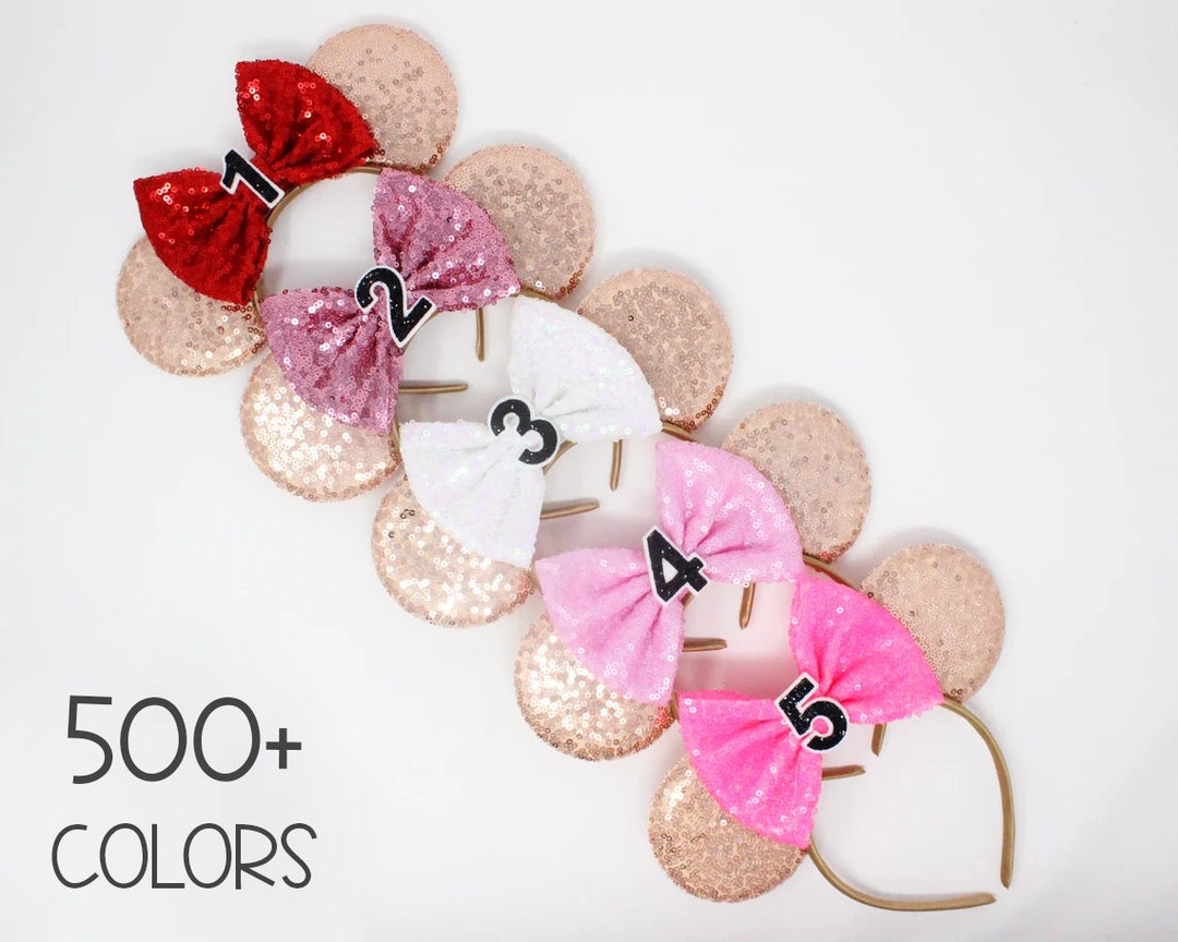 CHUANGOU Oreilles De Souris – Accessoire De Déguisement, Fête Et Photo – Lot De 2 Serre-tête Et 2 Paires De Gants