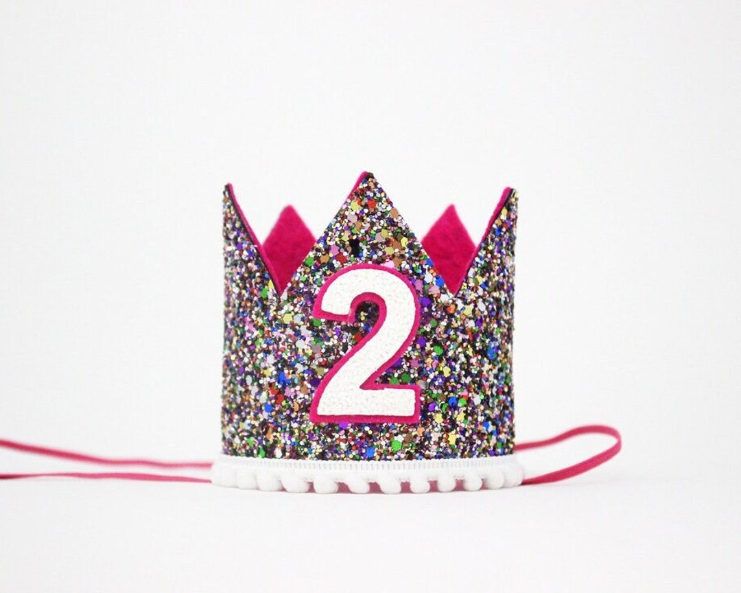 2nd Birthday Crown 2nd Birthday Hat 2nd Birthday Girl Outfit 2nd Birthday Party Hat Crown