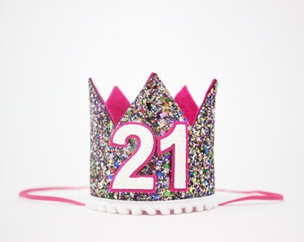 21st Birthday Crown 21st Birthday Hat 21st Birthday Party | Etsy