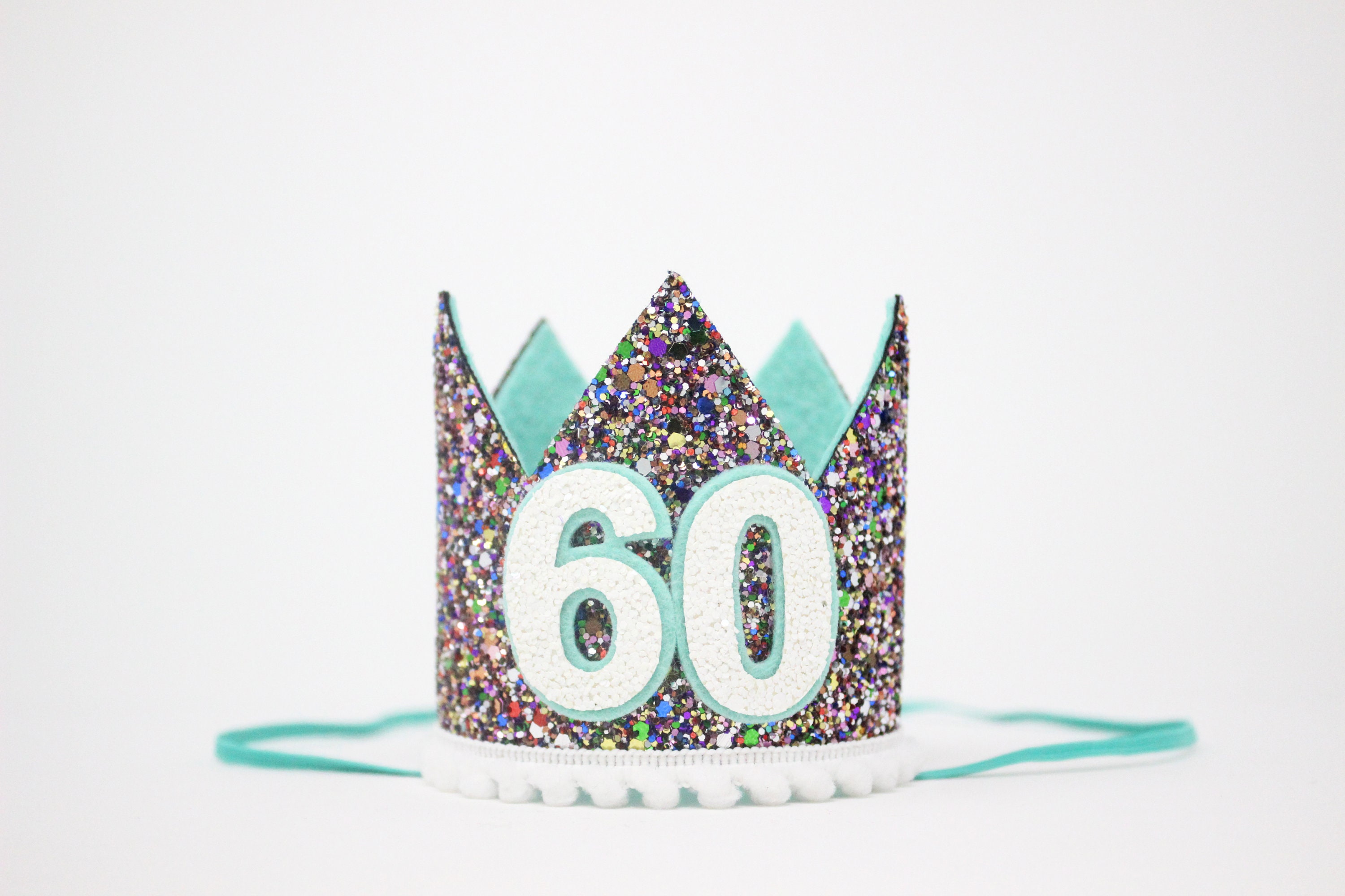 Cappello di Compleanno Età 40-40th età Novità Top Party Festa Tiara Collana 