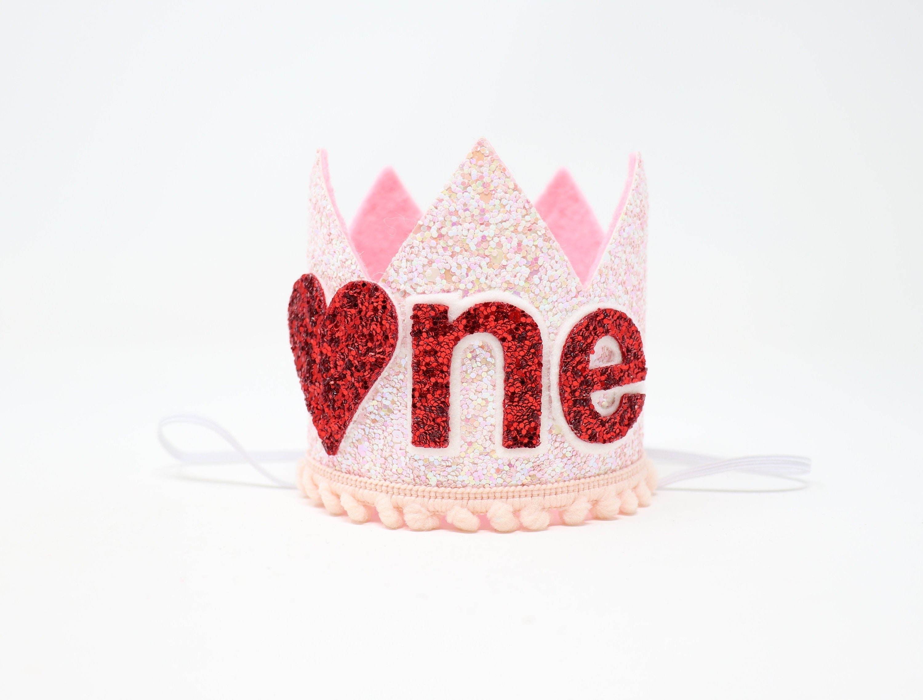 Valentine First Birthday Crown 1st 