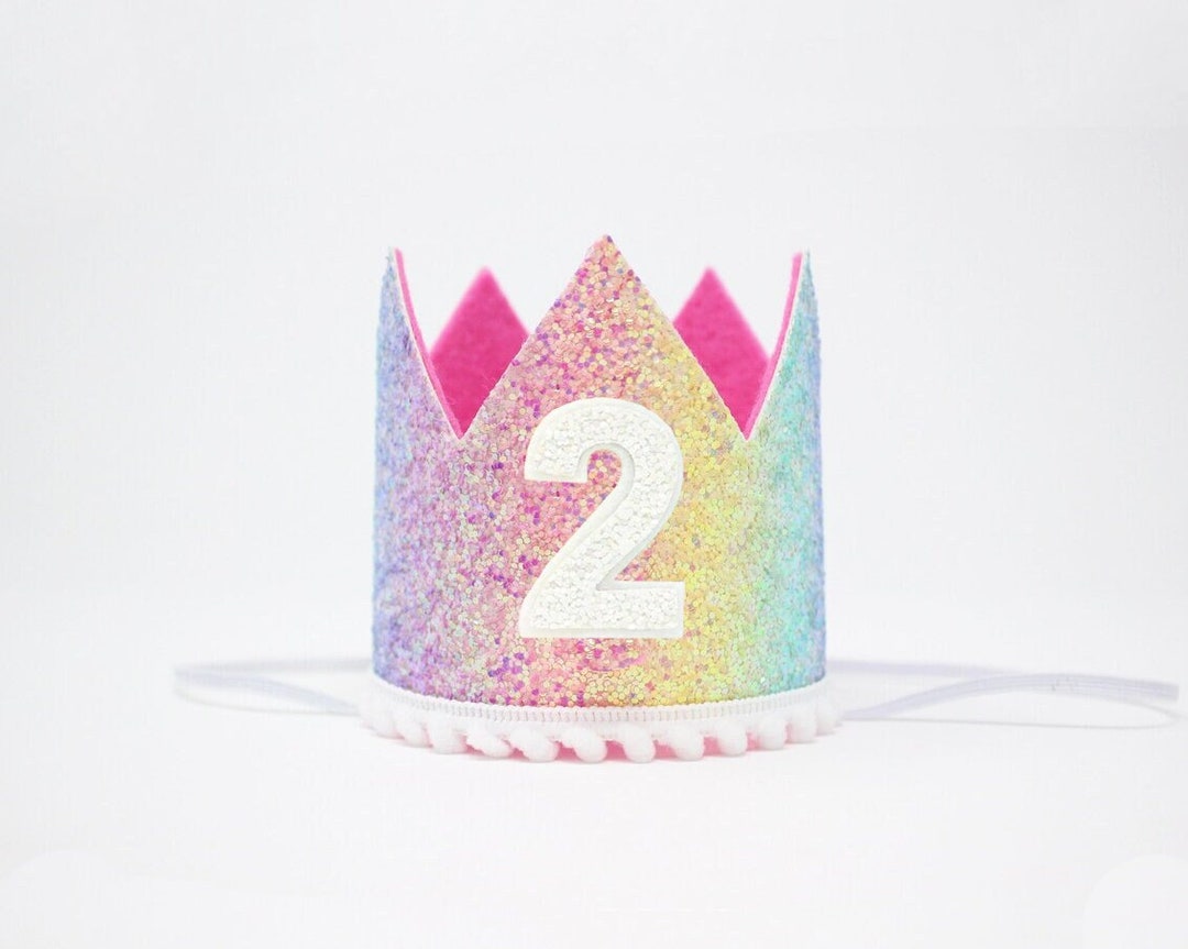 Custom Printable 2 Cute Girl's 2nd Birthday Invitation - Hot Pink Ombre And Gold Glitter - Second Birthday, Too Cute