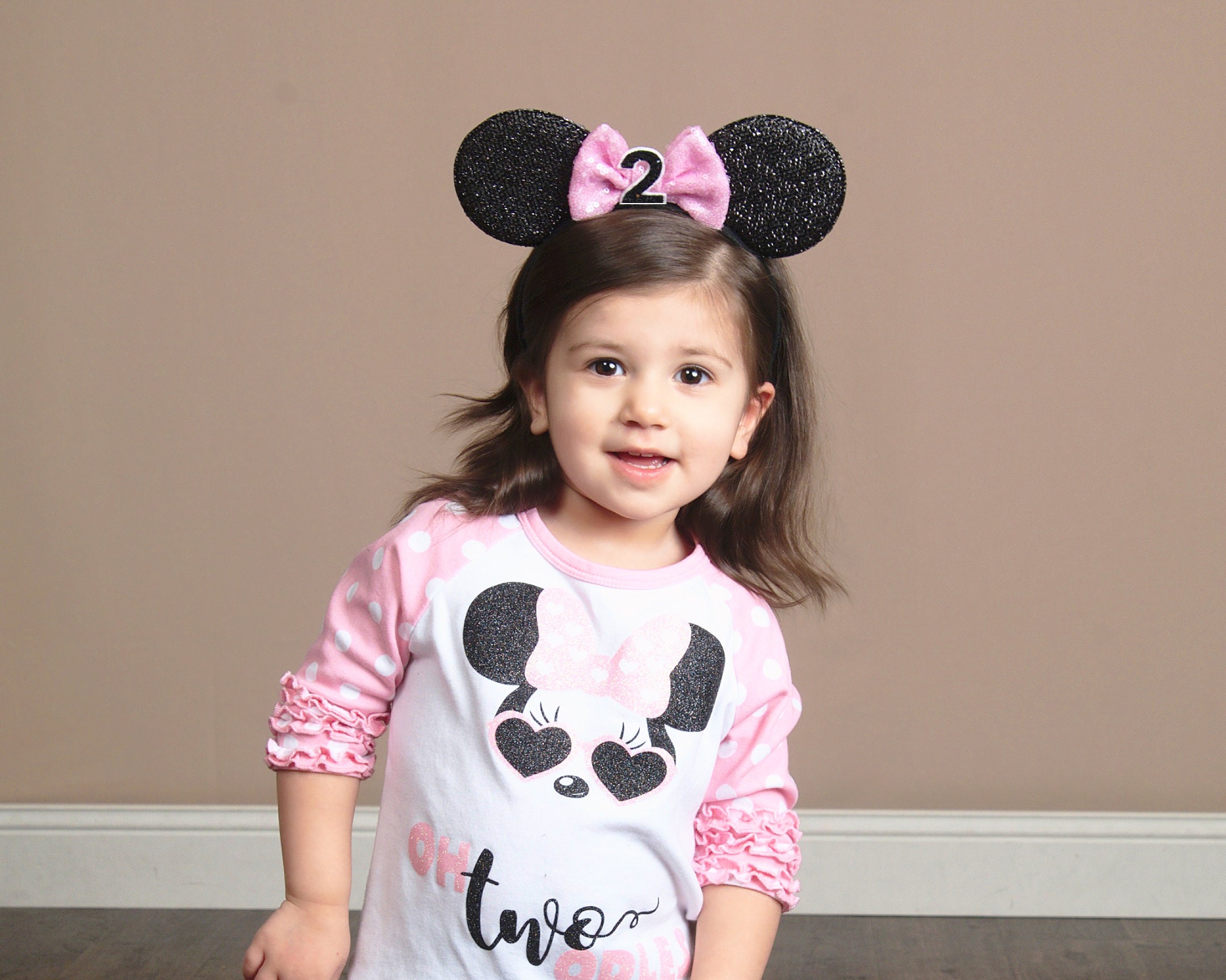 Disney Ears 2nd Birthday Minnie Mouse Ears Headband Baby Etsy