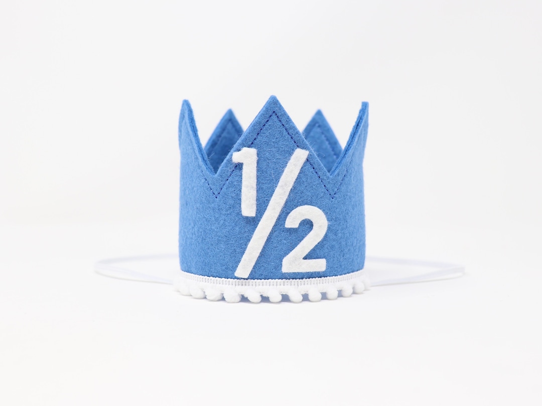 1/2 Birthday Crown Baby Boy 6 Month Crown Half Birthday Outfit Boy Wild