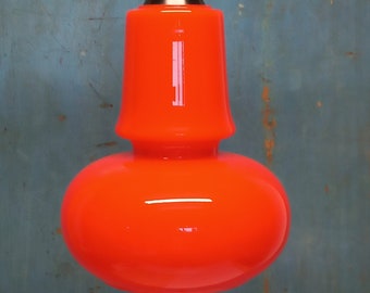 Oranje Vintage Plafondlamp - Hanglamp - Glas