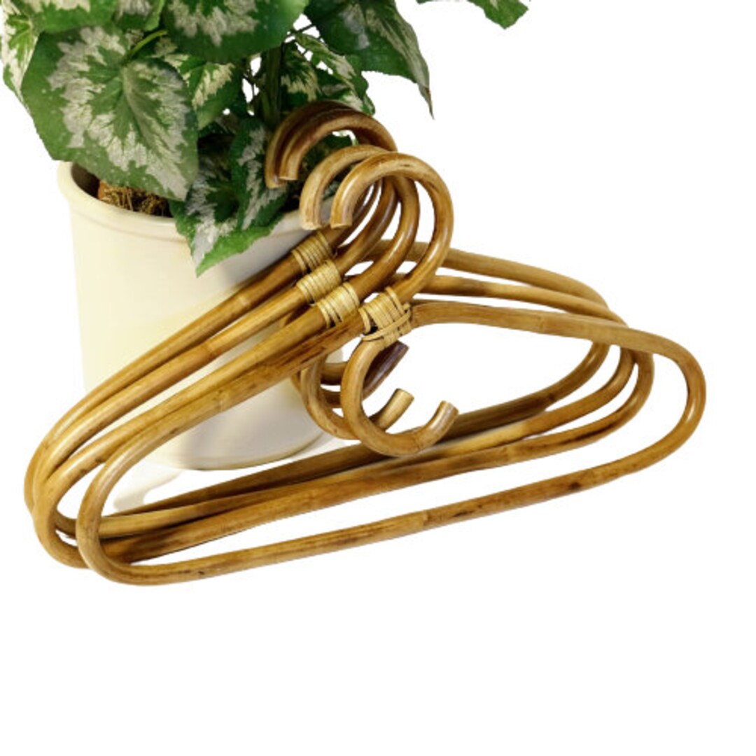 Vintage Bamboo Clothes Hangers Hangers Fashion Coat Rack Etsy