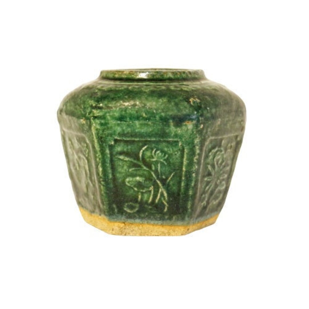 Vintage Green Ginger Jar Ginger Jar Chinese Very Decorative Etsy