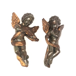 Angel with Flute and Angel with Violin - Decoration - Christmas