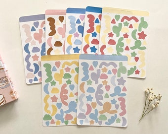 Confetti Sticker Sheets - Deco Stickers - Aesthetic Stickers