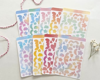 Confetti stickervellen - Decostickers - Esthetische stickers