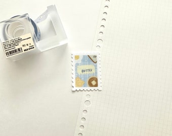 Vinylsticker boterstempel - stickers waterfles - schattige waterdichte stickers