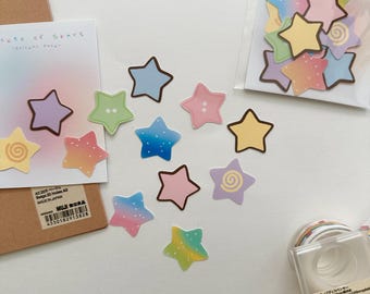 Pocket of Stars Sticker Pack - 10 Stickers - Junk Journal - Glossy Stickers