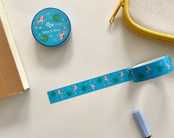Koi Pond Washi Tape - Leuke benodigdheden - Esthetisch briefpapier - Leuke Washi Tape