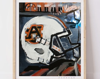 Auburn Tigers "Auburn Helmet" | Archival-Quality Art Print