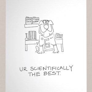 UGA Greeting Card: &quot;UR Scientifically The Best&quot;