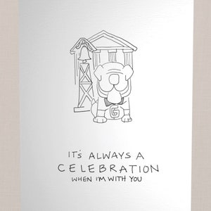 UGA Greeting Card: It's Always A Celebration When I'm With You image 1