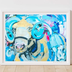 North Carolina Tarheels &quot;Good Ole Ramses&quot; National Championship by Brandon Thomas | Archival-Quality UNC Giclee Fine Art Print