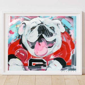 Georgia Bulldogs &quot;Uga in the House&quot; by Brandon Thomas | Officially Licensed Archival-Quality Art Print Giclee Fine Art Print