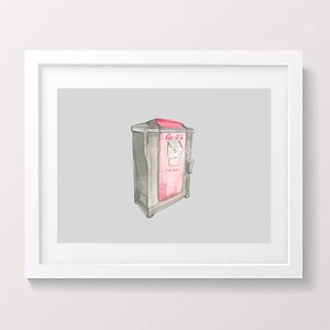 Coca-Cola 1930 Vintage Machine Painting Print (Charcoal Landscape)