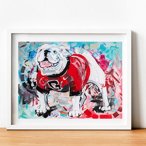 Georgia Bulldogs "Uga X Que" by Brandon Thomas | Officially Licensed Archival-Quality University of Georgia Art Print