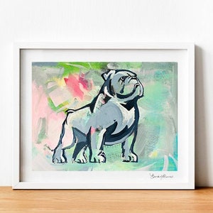 Samford Bulldogs Vintage Spike Championship Painting Print *Officially Licensed*