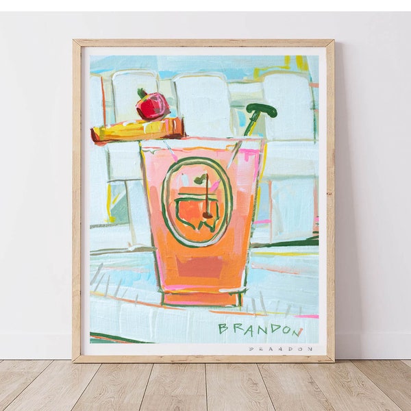 The Masters “Azalea Cocktail” by Brandon Thomas | Archival-Quality Art Print