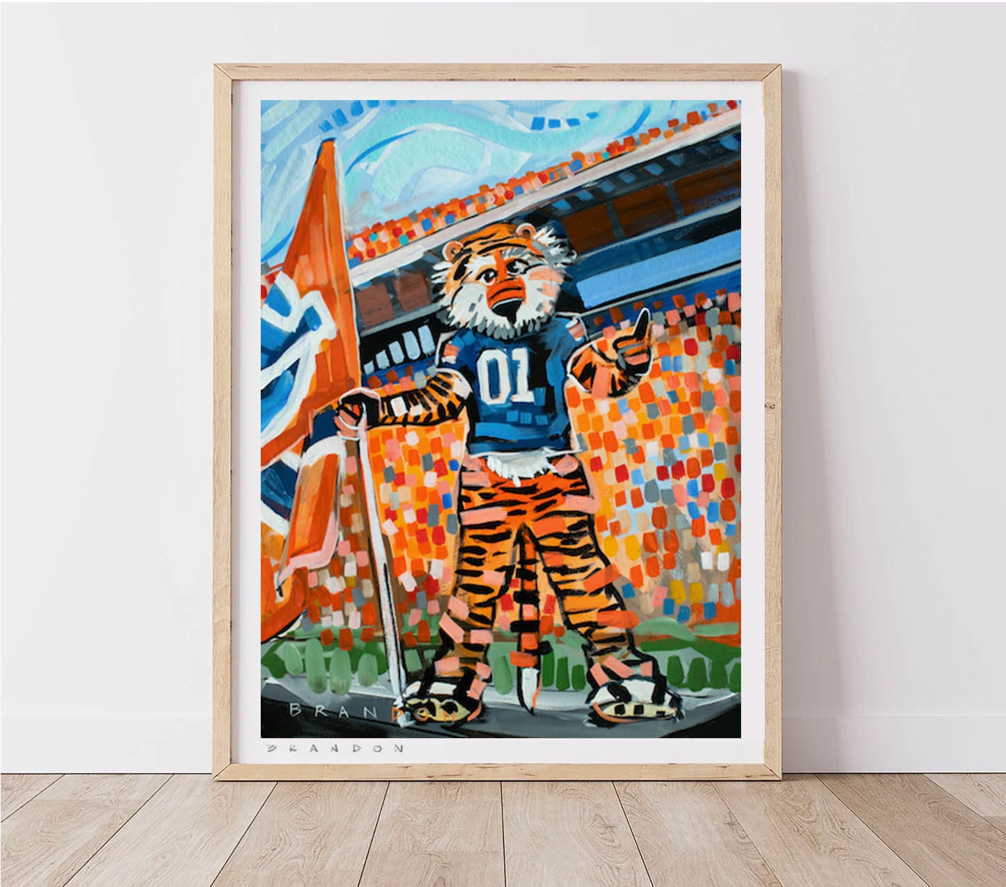 Atlanta Braves Blooper Mascot Painting Print C026