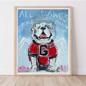 Georgia Bulldogs Sanford Stadium Word Art 16x20 Handwritten With ...
