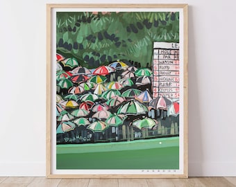 The Masters “Rainy Fairway” by Brandon Thomas | Archival-Quality Art Print