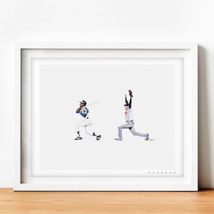 Atlanta Braves World Series &quot;Legends Never Die&quot; Hank Aaron Freddie Freeman Print