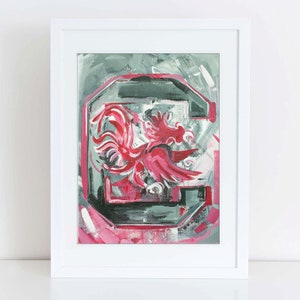South Carolina Gamecocks &quot;Classic USC Logo&quot; | Archival-Quality Art Print by Brandon Thomas