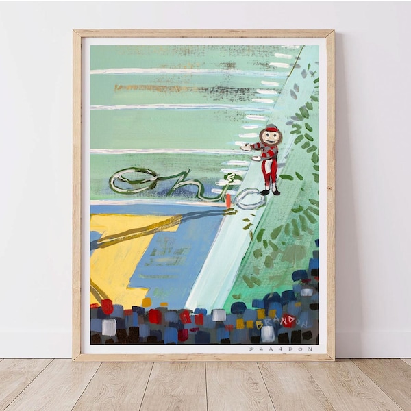 Ohio State Buckeyes "Big House Snow Angel" Brutus X Michigan by Brandon Thomas | Archival-Quality Giclee Fine Art Print