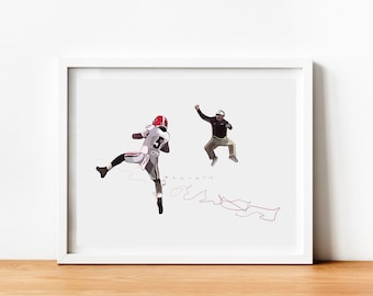 Georgia Bulldogs "Kirby Leaps" National Championship | Archival-Quality Giclee Print by Brandon Thomas