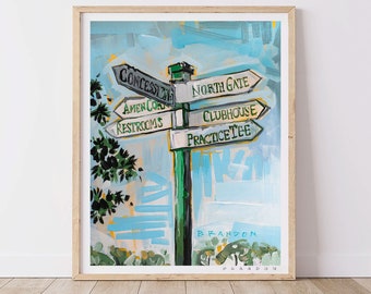 The Masters “Signpost at Sunrise” by Brandon Thomas | Archival-Quality Art Print
