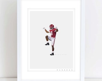 Alabama Crimson Tide "Karate Kid" Metchie Championship Celebration | Archival-Quality Art Print