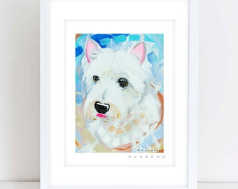Schnauzer or Terrier Painting Print