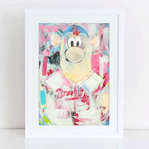 Atlanta Braves Blooper Mascot Painting Print - C026