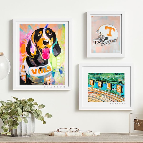 Tennessee Volunteers 3-Piece Gallery Wall Print Collection by Brandon Thomas | Archival Quality Giclee Art Prints Set-A