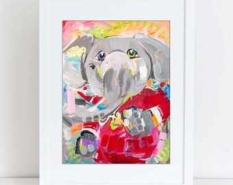 Alabama Crimson Tide &quot;Big Al&quot; | Archival-Quality Art Print by Brandon Thomas