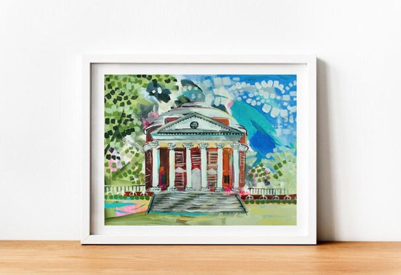 Virginia Cavaliers "The Rotunda at UVA" | Archival-Quality Championship Wall Art Print