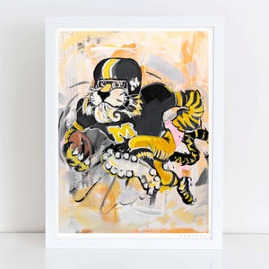 Missouri Tigers "Retro Truman" | Archival-Quality Mizzou Archival-Quality Art Print by Brandon Thomas