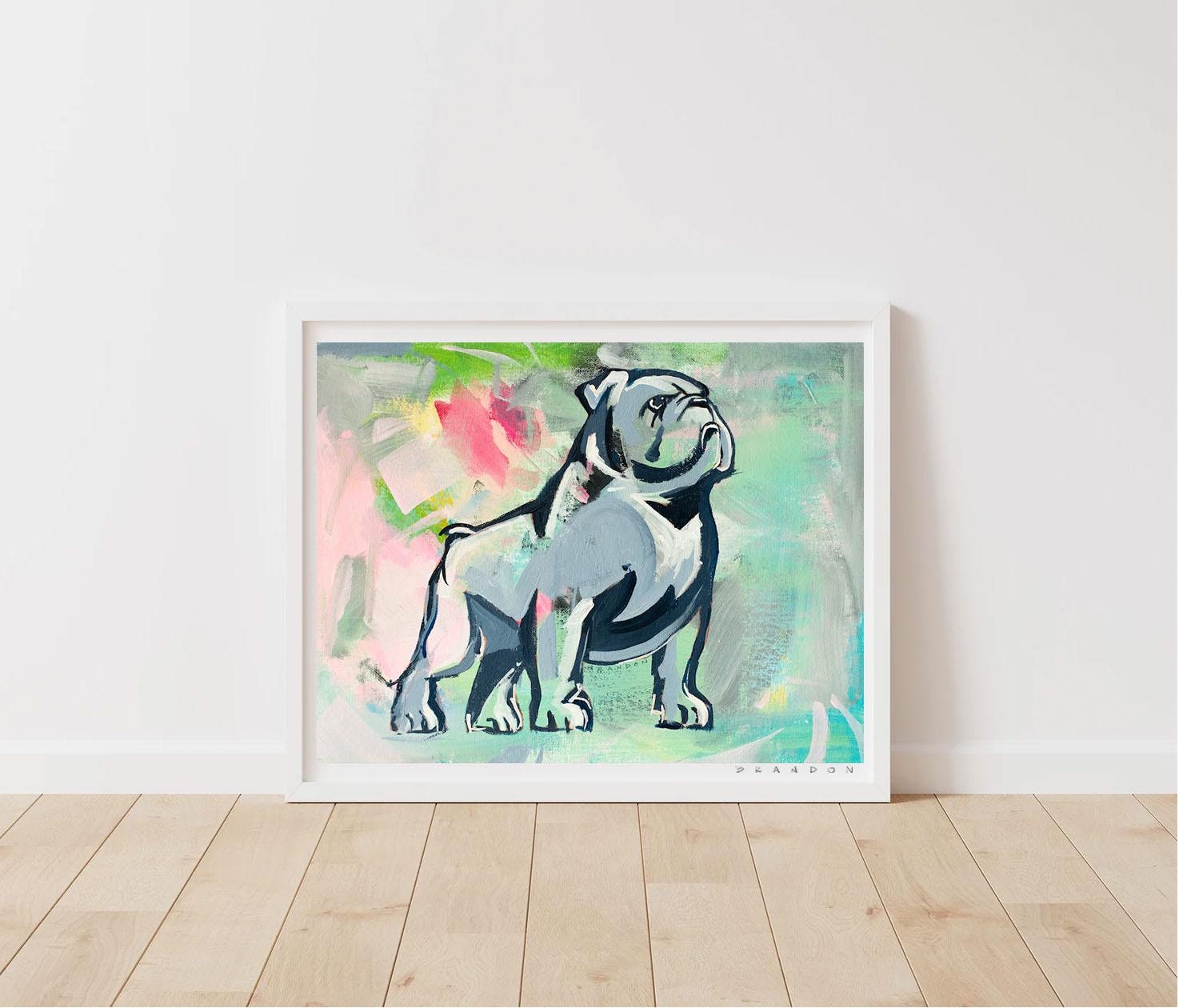 Samford Bulldogs "Vintage Spike" Championship | Officially Licensed Archival-Quality Giclee Print by Brandon Thomas