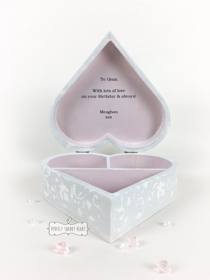 Mother/'s Day gift personalised gift jewellery box personalised wooden box vintage wooden jewellery box shabby chic box keepsake box