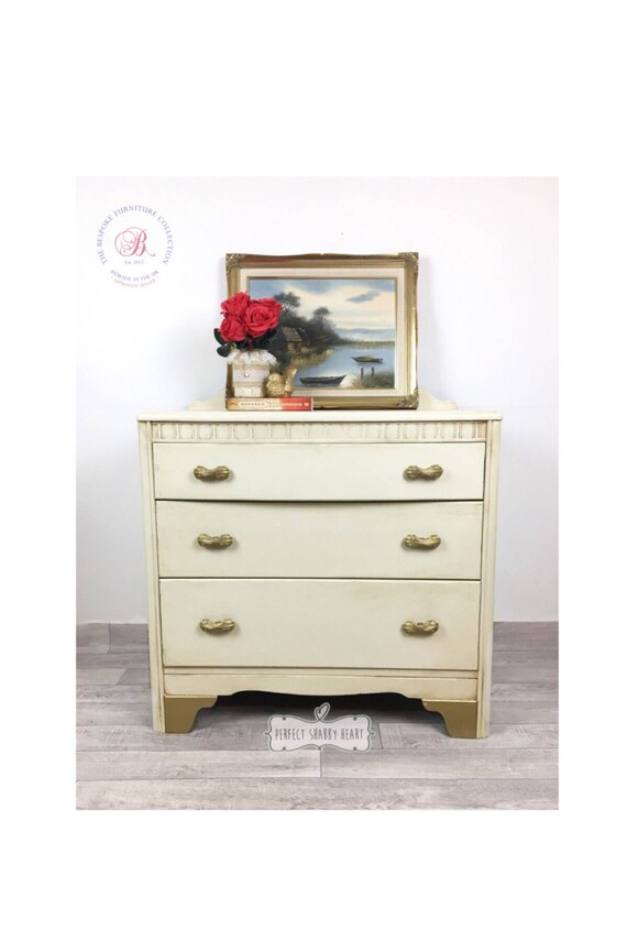 Sale Shabby Chic Chest Of Drawers Vintage Chest Of Drawers Etsy