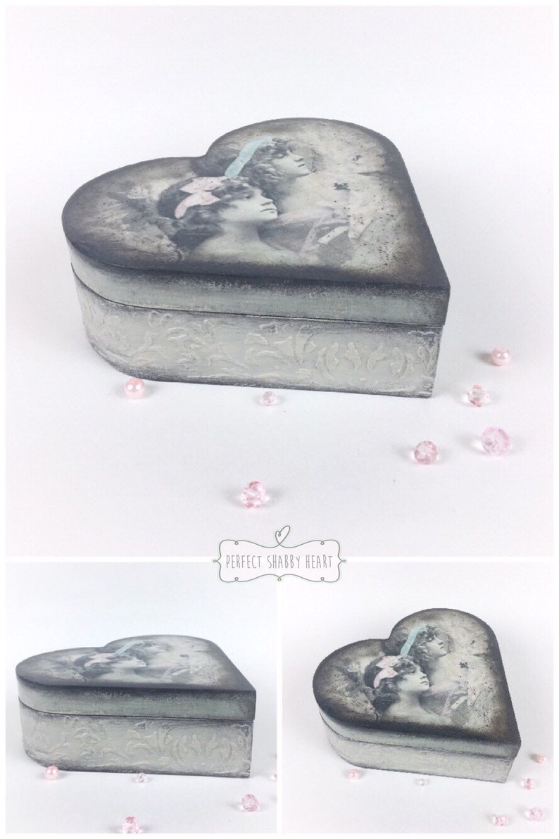 Mother/'s Day gift personalised gift jewellery box personalised wooden box vintage wooden jewellery box shabby chic box keepsake box