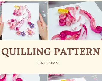 quilled unicorn etsy