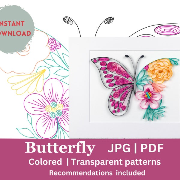 Quilling Butterfly Etsy Quilling Butterfly Etsy