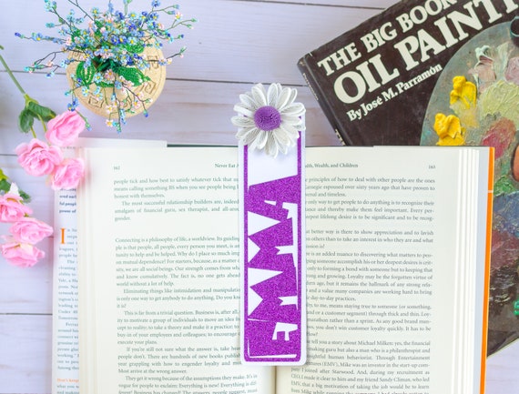 Personalized Bookmarks Gifts For Kids Unique Handmade Floral Etsy etsy