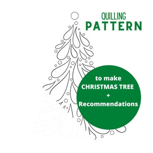 Patterns to make CHRISTMAS Tree - Quilling Template - Christmas Tree - Christmas Ornaments